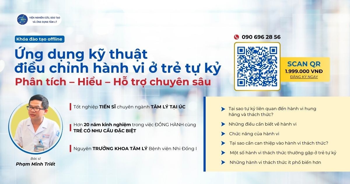 Ứng dụng kỹ thuật điều chỉnh hành vi ở trẻ tự kỷ